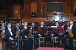 Musicisti della China Philharmonic Orchestra nell'Aula del Senato