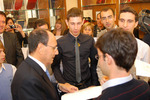Il Presidente del Senato Renato Schifani consegna la Costituzione agli studenti universitari