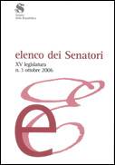Elenco dei Senatori della XV legislatura, n. 3, ottobre 2006