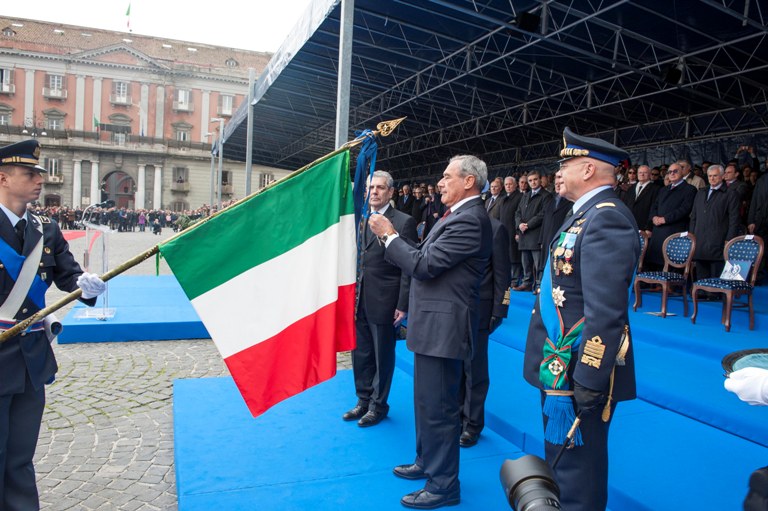 Il Presidente del Senato, Pietro Grasso, alla Cerimonia celebrativa del 90° anniversario della fondazione dell'Aeronautica Militare
