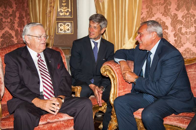 Il Presidente Grasso a colloquio con il Presidente del Senato del Canada, Noël A. Kinsella