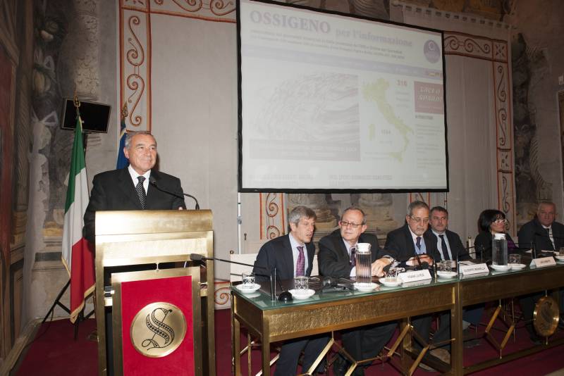 Il Presidente Grasso interviene al Convegno di presentazione dell'ebook di Ossigeno per l'informazione 