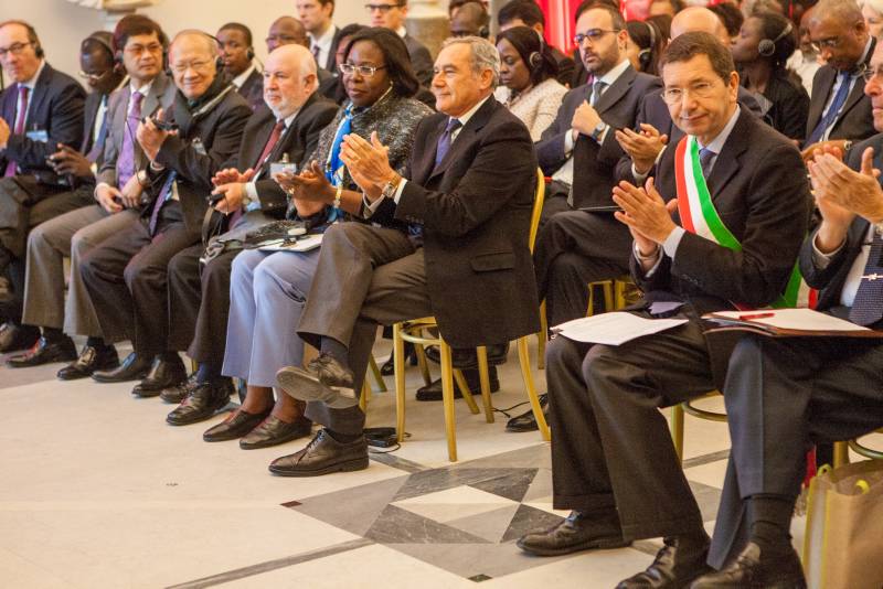 Il Presidente Grasso durante i lavori del VII Meeting internazionale 