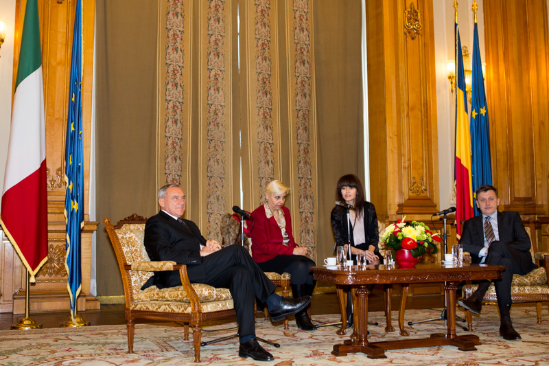 Il Presidente Grasso incontra il Presidente del Senato della Romania, Crin Antonescu.