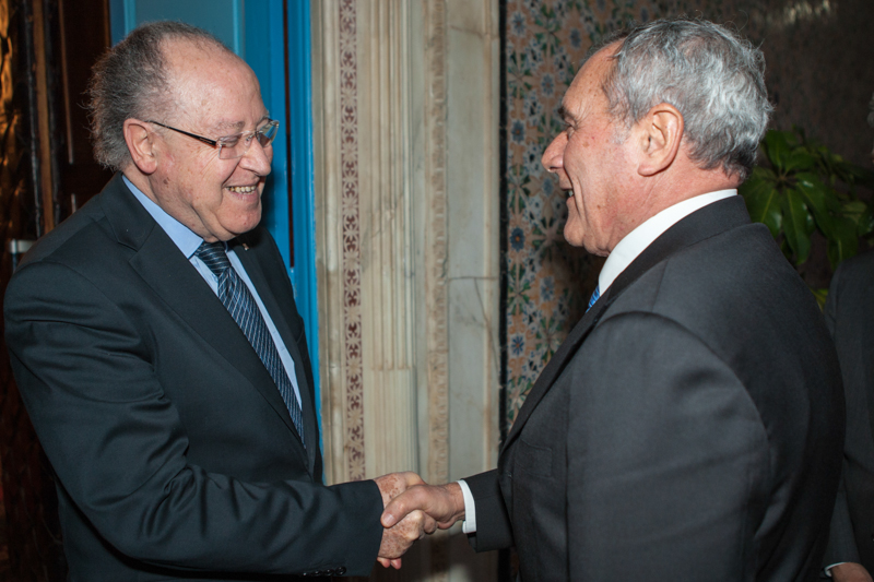 Il Presidente Grasso incontra il Presidente dell'Assemblea nazionale Costituente della Repubblica Tunisina, Mustapha Ben Jaafar