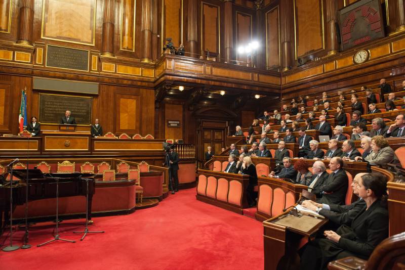 Il discorso del Presidente del Senato, Pietro Grasso.