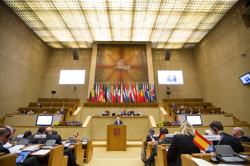 L'intervento del Presidente del Senato, Pietro Grasso, alla Conferenza dei Presidenti dei Parlamenti dell'Unione Europea.