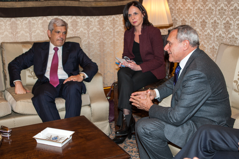 Un momento del colloquio con il Presidente della Camera dei Deputati della Repubblica Argentina