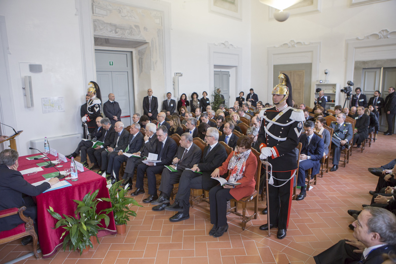 La cerimonia di inaugurazione dei corsi di formazione per l'anno 2015 della Scuola Superiore della Magistratura.