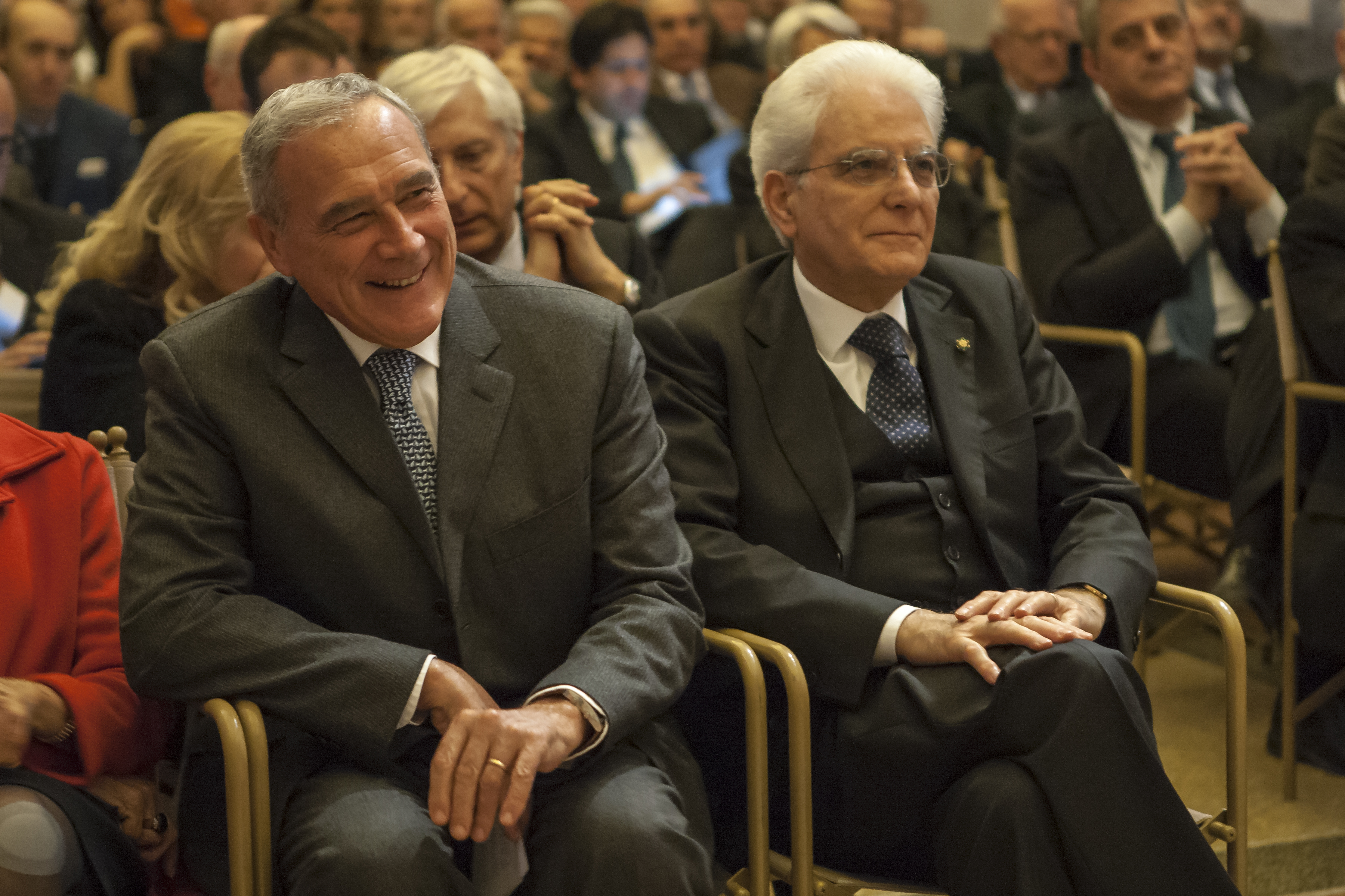 Il Presidente Grasso con il Presidente della Repubblica, Sergio Mattarella