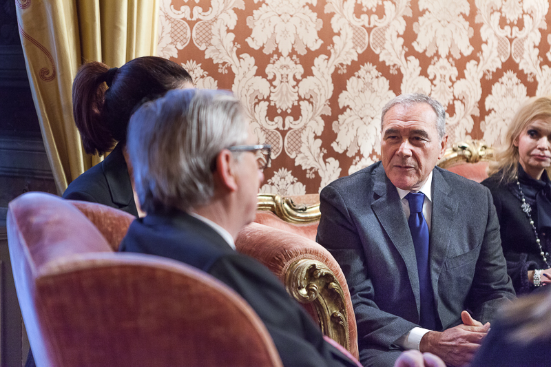 Il Presidente Grasso incontra il Presidente della Commissione Europea, Jean-Claude Juncker.