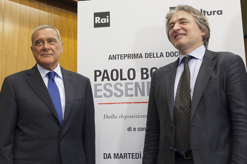 Il Presidente del Senato, Pietro Grasso, e il Direttore Generale RAI, Antonio Campo Dall'Orto.