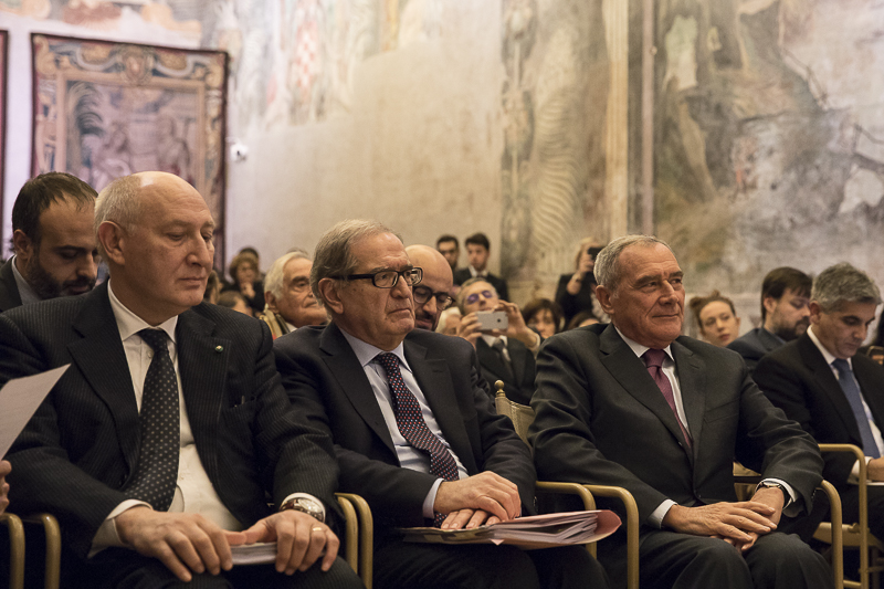 Il Presidente Grasso durante il convegno.