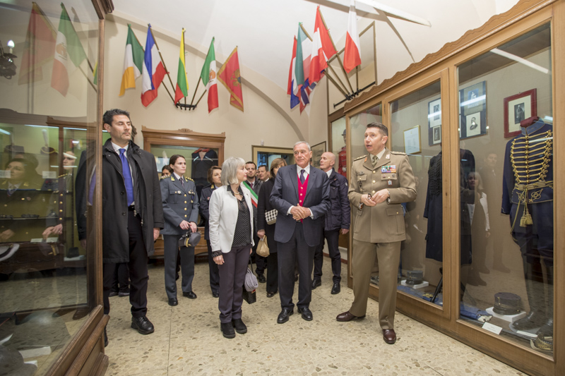 Il Presidente Grasso in visita al Museo Storico dell'Arma di Cavalleria.