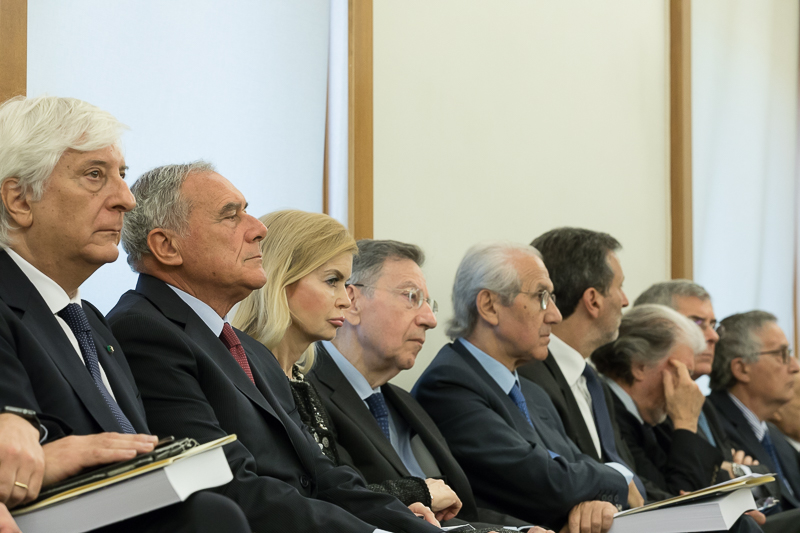 Il Presidente Grasso assiste alla seduta straordinaria dell'Assemblea plenaria del CSM in occasione della Commemorazione della Strage di Capaci.
