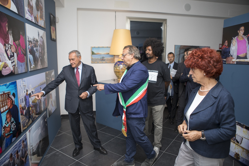 Il Presidente Grasso all'inaugurazione della la sezione giovani del Museo della Fiducia e del Dialogo.