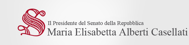 MARIA ELISABETTA ALBERTI CASELLATI Presidente del Senato della Repubblica