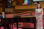 La mezzosoprano Martina Belli accompagnata al pianoforte da Sergio Stella