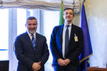 Il Presidente Zaffini con il Prof. Cristiano GORI, coordinatore del Patto per un nuovo welfare sulla non autosufficienza