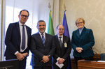 Il Presidente Zaffini con On. Livia TURCO, Prof. Alberto PILOTTO, Prof. Andrea UNGAR