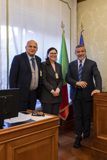 Il Presidente Zaffini con la rappresentanza di FISH (Federazione italiana per il superamento dell'handicap)