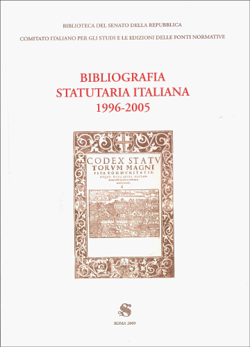 Bibliografia statutaria italiana 1996-2005