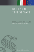 Rules of the Senate. Regolamento del Senato. Edizione in lingua inglese